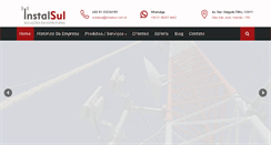Desktop Screenshot of instalsul.com.br